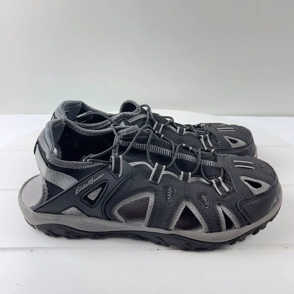 Eddie Bauer Sandals Mens Size 9 M Rainier Outdoor Hiking Water Shoes Black